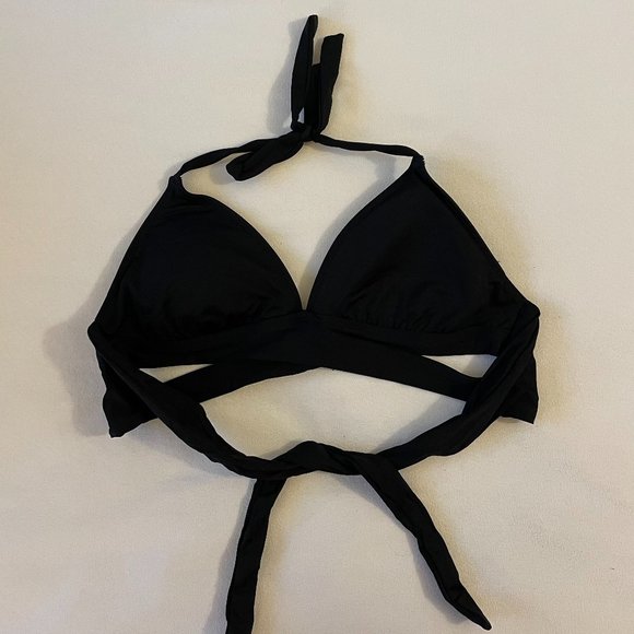 black swimsuit top - Picture 1 of 2